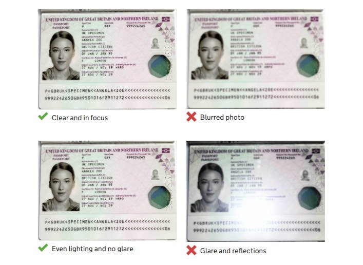 Esempio di passaporto